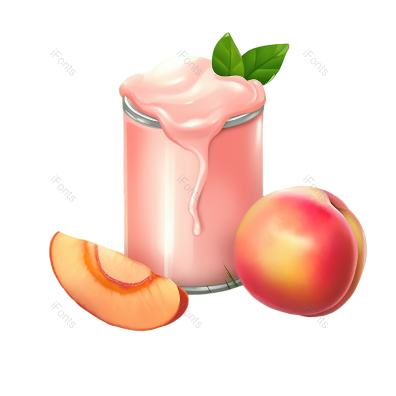 清新图片,插画元素,水果PNG,渐变背景免抠素材